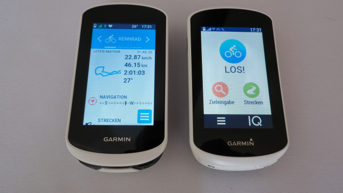 Explore 2 (links) und Explore sind fast gleich groß, das Display ist identisch. (Foto: P. Steinlechner/Golem.de)