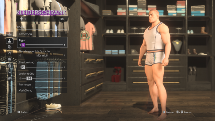 Vor Spielstart und fast immer zwischendrin können wir unseren Helden basteln. (Bild: Deep Silver/Screenshot: Golem.de)