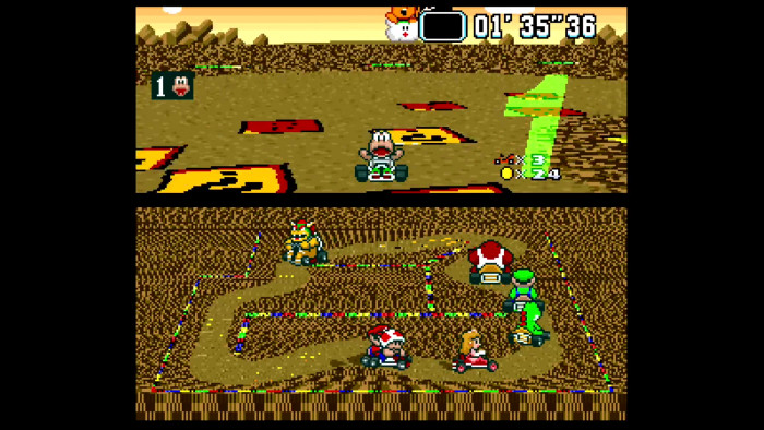 Gewonnen! Koopa jubelt wieder, nachdem er all seine Kontrahenten hinter sich gelassen hat. (Bild: Nintendo/Screenshot: Medienagentur Plassma)