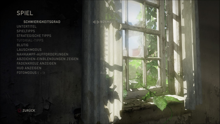 So sieht die Schwierigkeit von Remastered aus. (Bild: Sony/Screenshot: Golem.de)