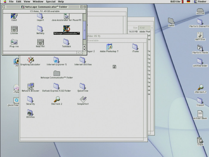 Mac OS 9.2 wirkt etwas altmodisch. (Bild: Martin Wolf / Golem.de)