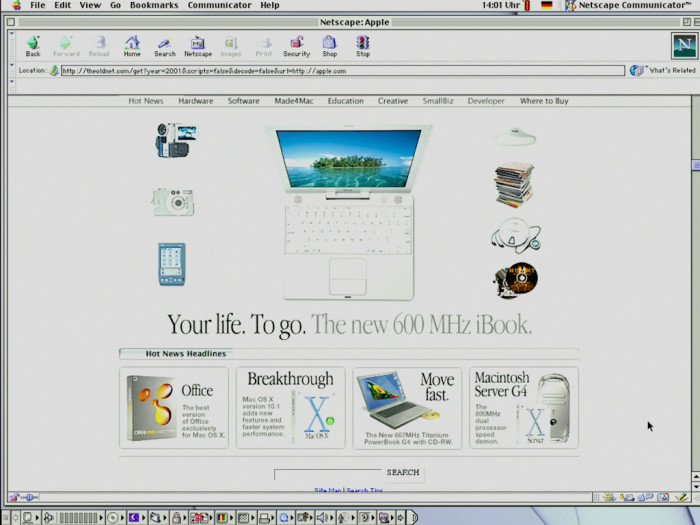 So bewarb Apple unseren Laptop. (Bild: Martin Wolf / Golem.de)