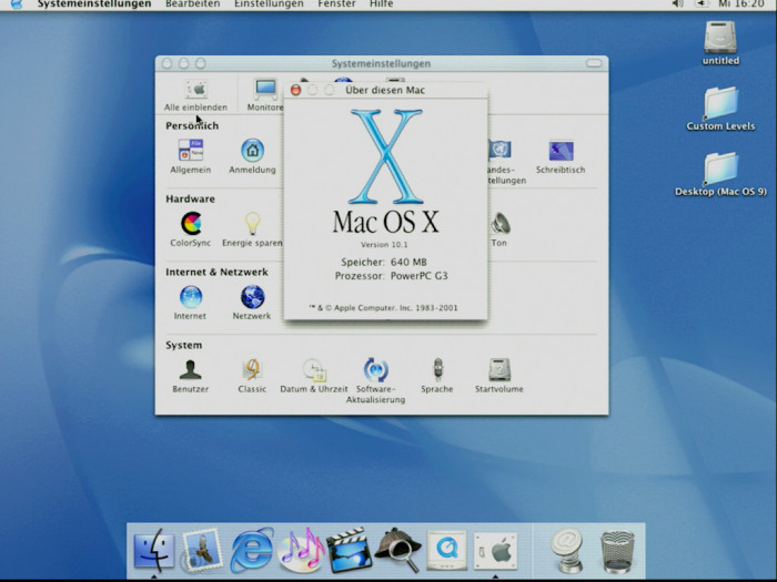 Ein Update auf OSX lässt OS 9.2 intakt, bringt aber viel bessere Leistung. (Bild: Martin Wolf / Golem.de)