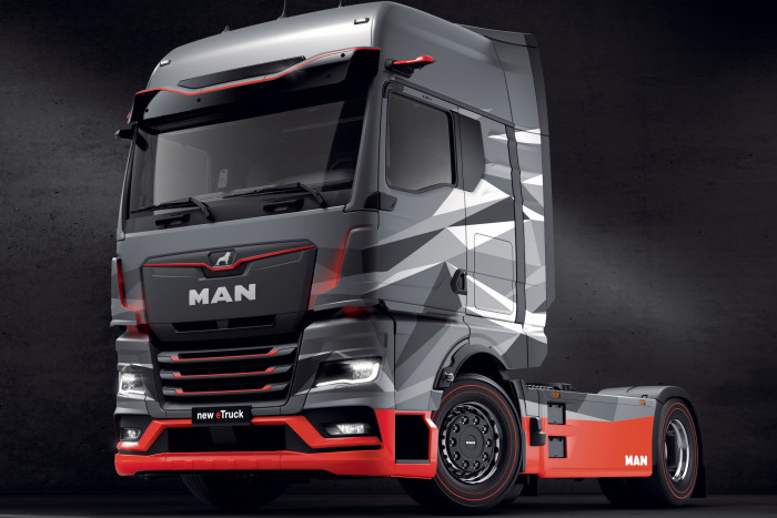 Der MAN E-Truck soll sogar 800 km weit kommen. (Foto: MAN)