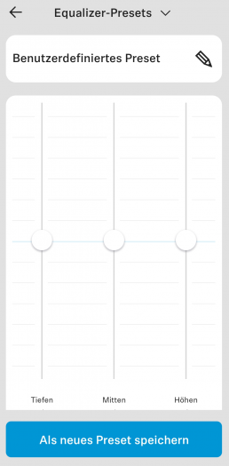 Equalizer-Einstellungen in der Smart-Control-App (Screenshot: Golem.de)