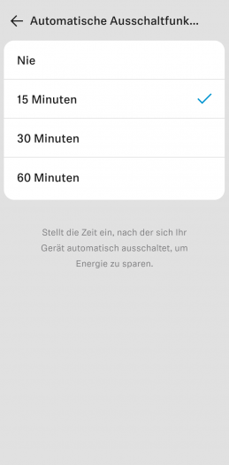 Einstellungen für die automatische Abschaltung, wenn die Trageerkennung aktiv ist. (Screenshot: Golem.de)