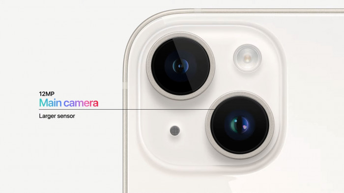 Das iPhone 14 hat eine Dualkamera. (Bild: Apple/Screenshot: Golem.de)