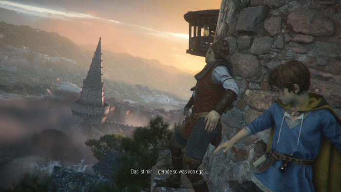 Auch in luftiger H&ouml;he sind die Abenteurer unterwegs. (Bild: Asobo Studio / Screenshot: Golem.de)