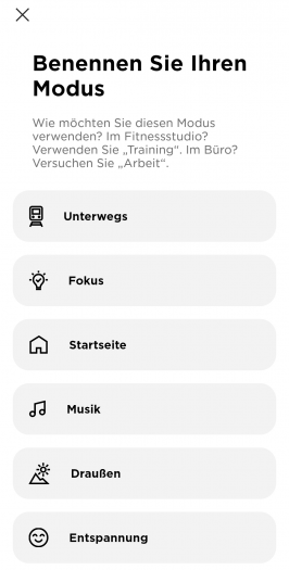 Es lassen sich weitere ANC-Modi anlegen. (Screenshot: Golem.de)