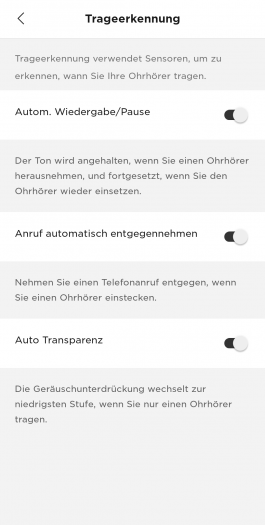 Bei der Ohrerkennung gibt es einiges zu konfigurieren. (Screenshot: Golem.de)
