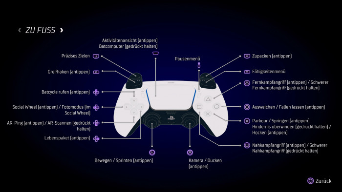 Die Steuerung per Gamepad klappt sehr gut. (Bild: WB Games / Screenshot: Golem.de)