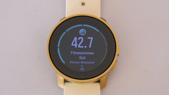 Statt VO2max gibt es nur diesen Suunto-eigenen Fitnesswert. (Bild: P. Steinlechner/Golem.de)