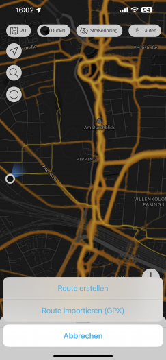 Auf der Heatmap sehen wir besonders beliebte Straßen und Wege. (Bild: Suunto/Screenshot: Golem.de)