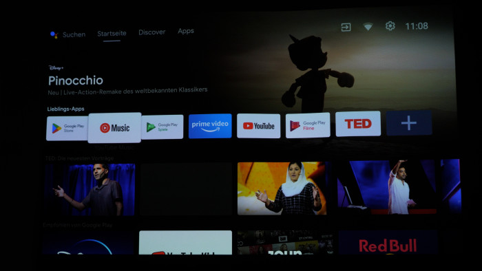 Das System ist Android TV. (Bild: Golem.de)