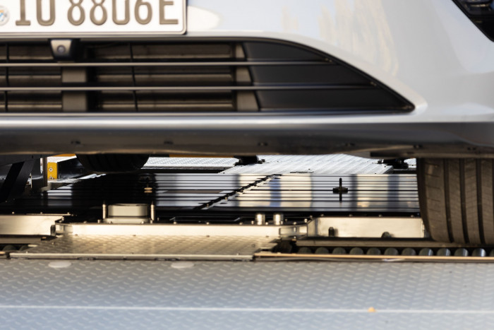 Das Alleinstellungsmarkmal von Nio: der Akkuwechsel. (Bild: Werner Pluta/Golem.de)