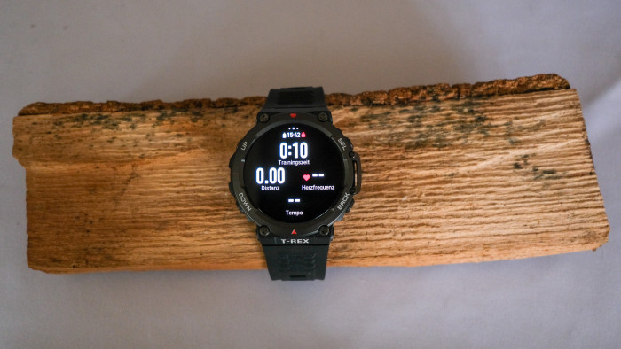 Die Trainingseiten erinnern an Sportuhren von Garmin. (Bild: P. Steinlechner/Golem.de)