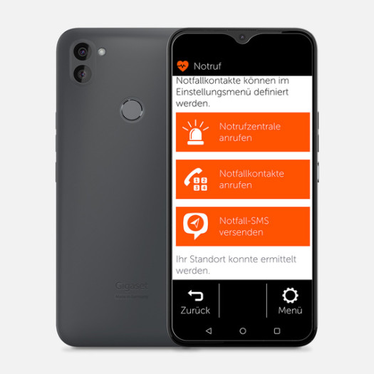 Über eine Notruffunktion kann im Ernstfall Hilfe gerufen werden. (Bild: Gigaset)