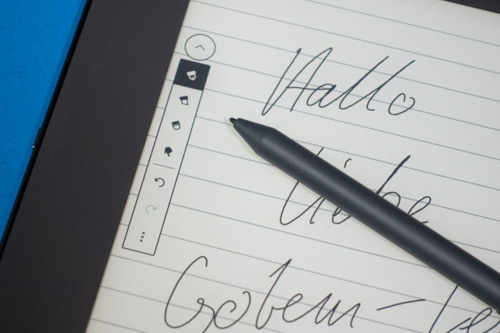 Es stehen einige Stiftoptionen zur Verf&uuml;gung, allerdings weniger als beim Remarkable 2. (Bild: Tobias K&ouml;ltzsch/Golem.de)