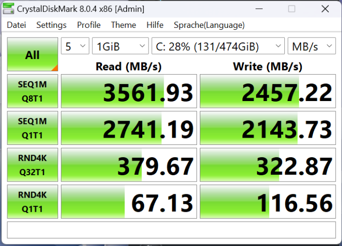 SSD-Geschwindigkeit (Bild: Oliver Nickel/Golem.de)