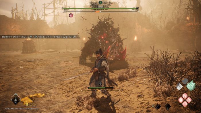 Den Fengxi machen wir erst im fertigen Spiel fertig. (Bild: Team Ninja / Screenshot: Golem.de)