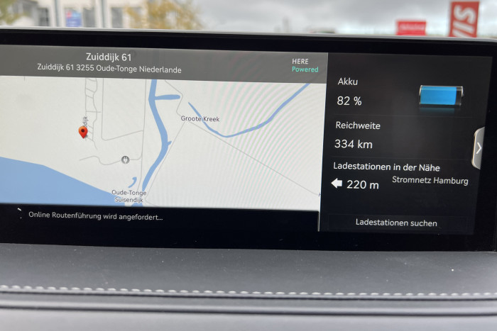 Die Routenplanung kann allerdings noch keine sinnvollen Ladestopps berücksichtigen. (Foto: Dirk Kunde) 