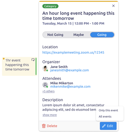 und der Ereignisansicht. (Bild: Thunderbird)