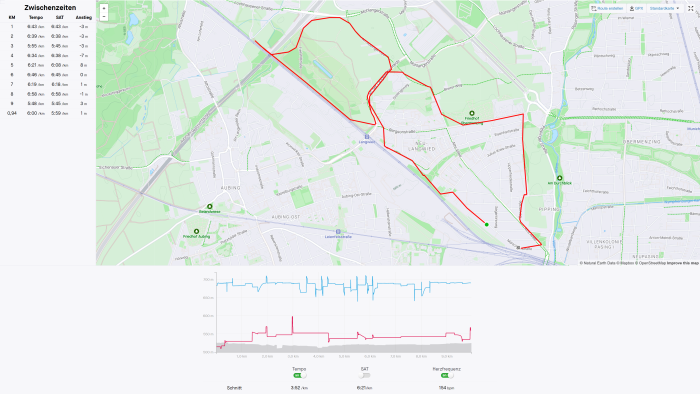 Der Ausdauermodus der Ultra misst GPS und Puls nur alle paar Augenblicke.(Bild: Strava / Screenshot: Golem.de)
