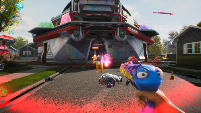 Die ersten Kämpfe finden auf der Erde statt. (Bild: Squanch Games / Screenshot: Golem.de)