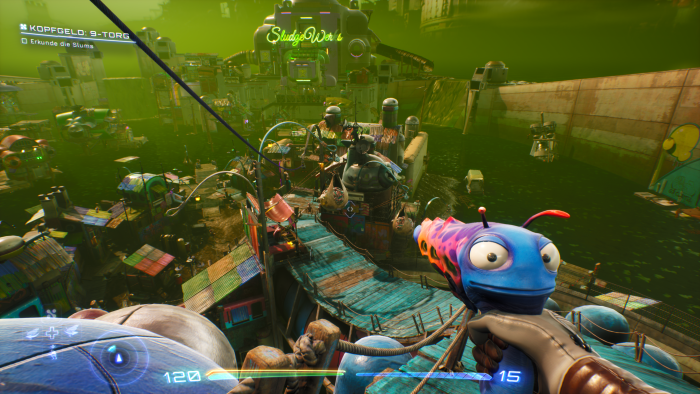 Die Umgebungen sehen recht schick aus. (Bild: Squanch Games / Screenshot: Golem.de)