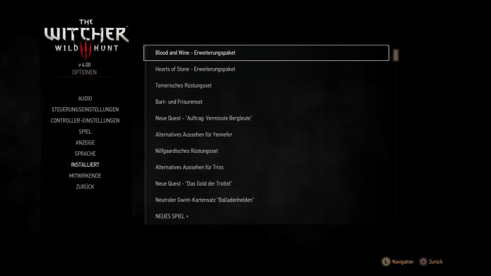 Einige der mitgelieferten Zusatzinhalte (Bild: CD Projekt Red / Screenshot: Golem.de)