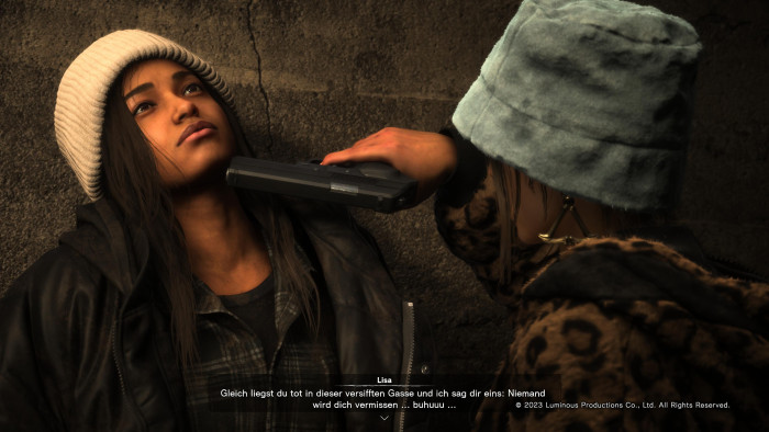 Schon in New York - ganz am Anfang - hat Frey vor allem Probleme. (Bild: Square Enix / Screenshot: Golem.de)