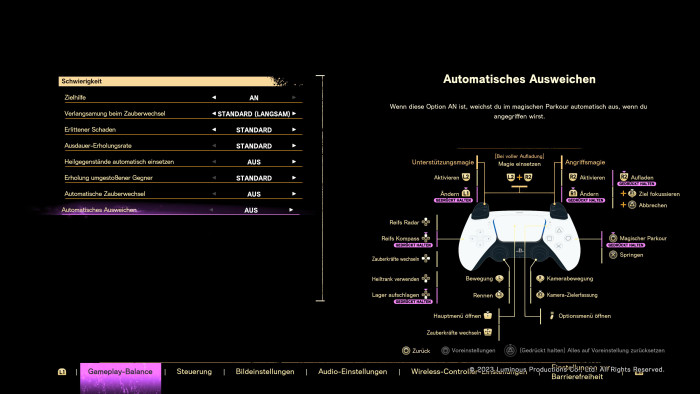 Die Steuerung per Gamepad klappt sehr gut. (Bild: Square Enix / Screenshot: Golem.de)