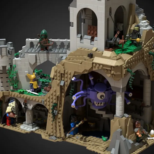 Konzeptbild von Dragon's Keep: Journey's End. Das finale Produkt kann abweichen. (Bild: Lego/Lucas Bolt)