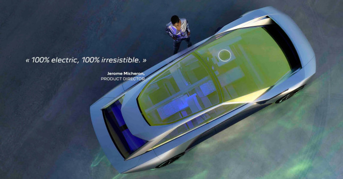 Inception Concept: Peugeot zeigt Lenkrad im Getränkehalter-Look - Golem.de