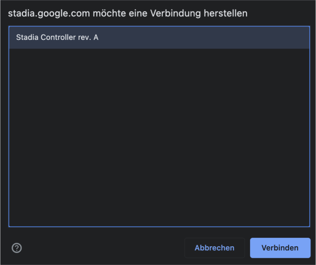Stadia-Controller auf Bluetooth umstellen Schritt 6 (Screenshot: Golem.de)