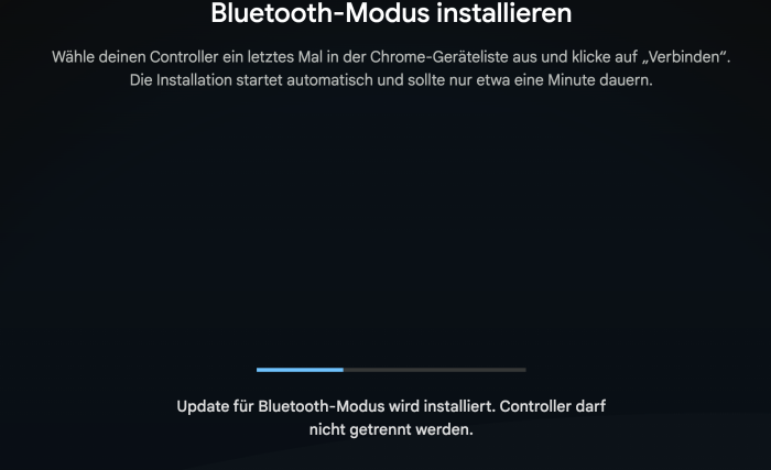 Stadia-Controller auf Bluetooth umstellen Schritt 11 (Screenshot: Golem.de)