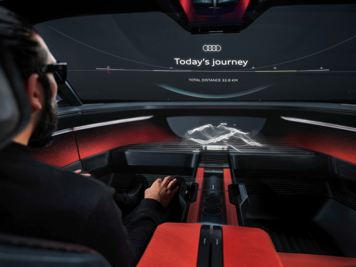 Die virtuelle Realität lässt sich auch im autonomen Modus nutzen. (Foto: Audi) 