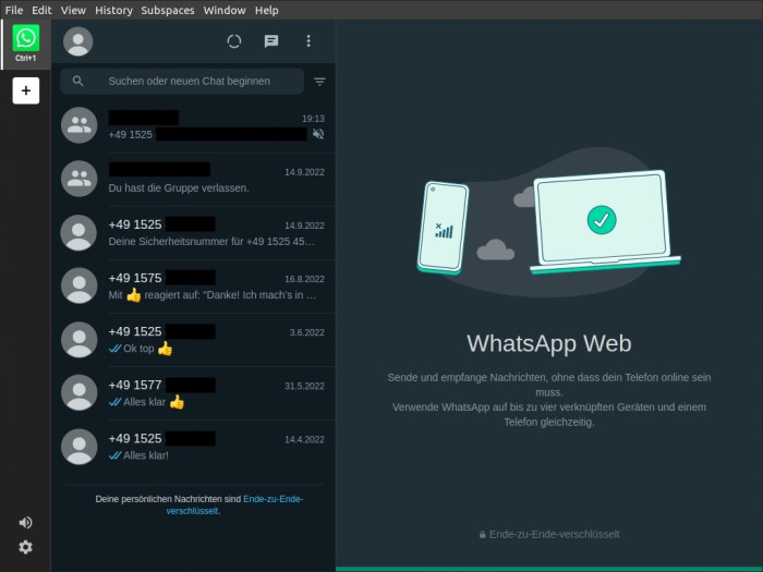 Mit weit über 1.000 Messengern und Messaging-Diensten bietet Singlebox am meisten und nutzt zur Darstellung der Chats die offiziellen Web-Interfaces. (Screenshot: Leo Dessani)