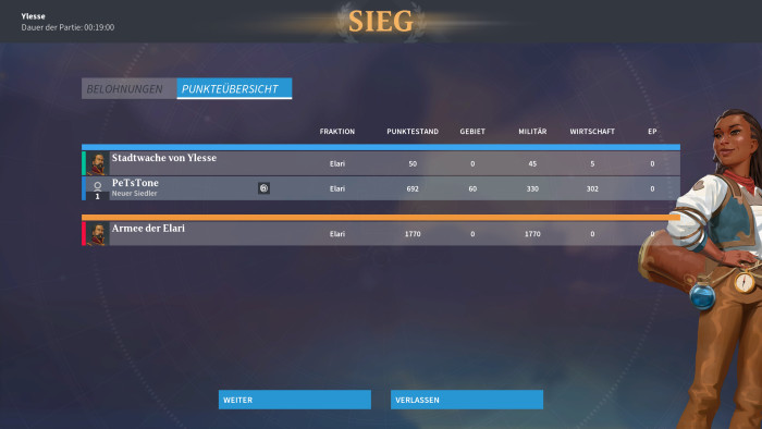 Nach dem Einsatz gibt es eine Abrechnung. (Bild: Ubisoft / Screenshot: Golem.de)