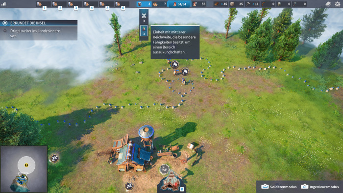 Hier sind unsere Ingenieure mit den Grenzsteinen besch&auml;ftigt. (Bild: Ubisoft / Screenshot: Golem.de)