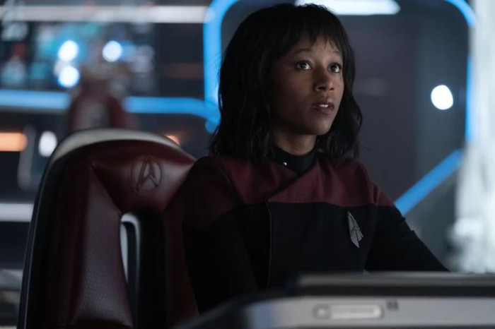 Ashlei Sharpe Chestnut als Sidney La Forge (Bild: Paramount/CBS/Startrek.com)