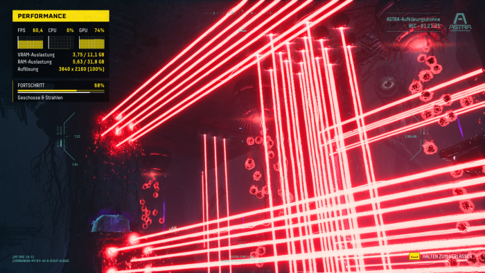 Beim Benchen werden mehrere Standardszenen durchgespielt. (Bild: Sony / Screenshot: Golem.de)