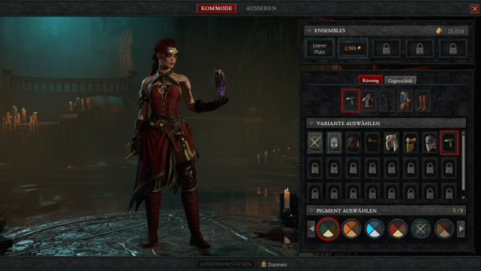 Das gilt auch für die Ausrüstungsgegenstände. (Screenshot: Oliver Nickel/Golem.de)