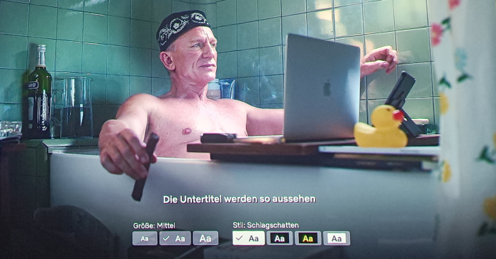 Das ist der bisherige Standard-Stil für Netflix-Untertitel. (Bild: Ingo Pakalski/Golem.de)