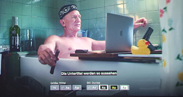 Einer der drei neuen Stile für Netflix-Untertitel (Bild: Ingo Pakalski/Golem.de)