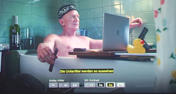 Einer der drei neuen Stile für Netflix-Untertitel (Bild: Ingo Pakalski/Golem.de)