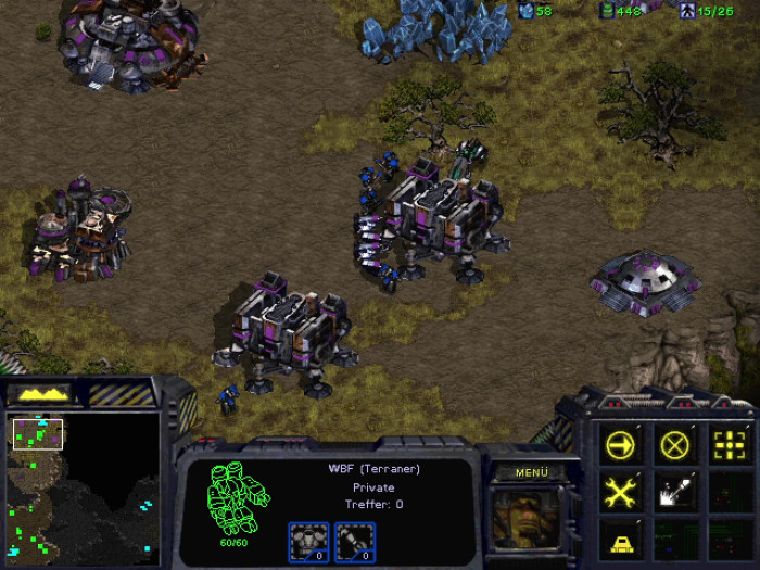 Hat man ein paar Gebäude und Einheiten von Verbündeten gefunden, übernimmt man automatisch deren Kontrolle. (Bild: Blizzard/Screenshot: Medienagentur Plassma)