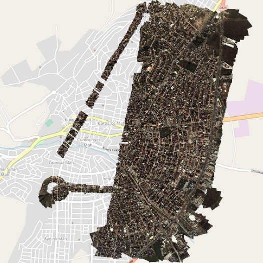 Aus Drohnenbildern erstellte Lagekarte (Bild: DLR)