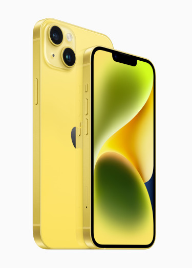 iPhone 14 in Gelb (Bild: Apple)