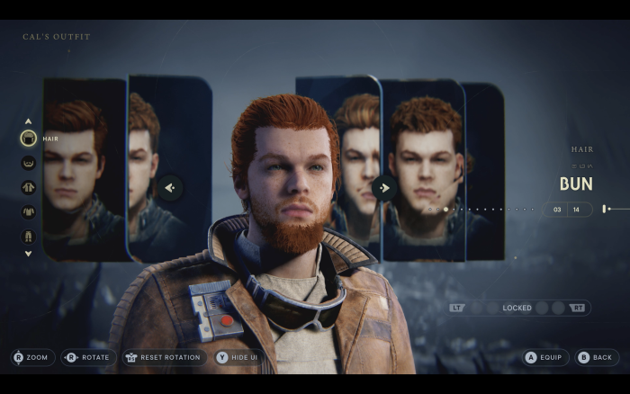 Mit sammelbaren Extras können wir das Aussehen von Cal verändern. (Bild: EA)